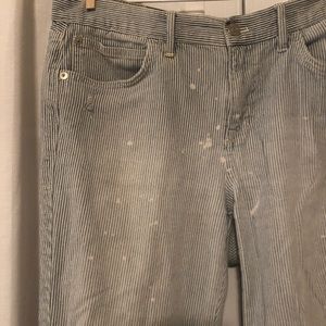 Madewell Boyfriend Pinstripe Jeans